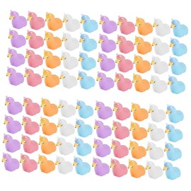 Mipcase 4sets Lovely Alpaca Model Resin Ornaments for Micro Landscaping Decor Adorable Miniatures for DIY Terrarium Garden Decorations 20pcs*4