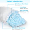 Bed Pillow 1 Pack Shredded Rayon derived from Bamboo Memory
