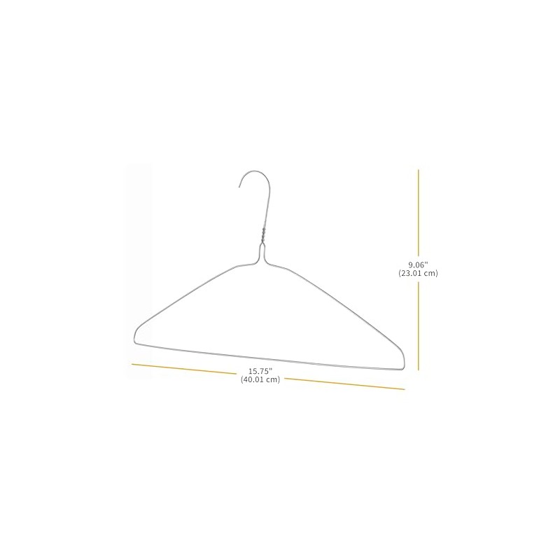 Whitmor Wire Hangers - Wire Coat and Clothes Everyday Hangers