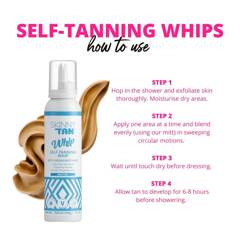 Skinny Tan Self Tanning Whip Medium 150ml
