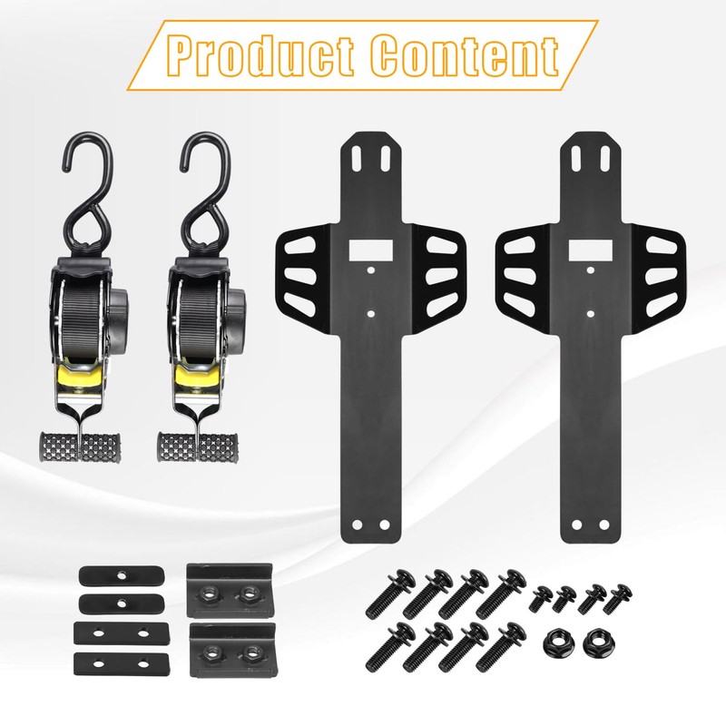 SuLokiy Truck Bed Mounted Ratchet Straps Self Retractable Compatible with