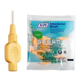 TePe Interdental Brush, Extra Soft, Orange, 0.45mm/ISO 1, 20pcs, Teeth Cleaning Plaque Removal, efficient Clean Between Teeth, for Narrow Gaps