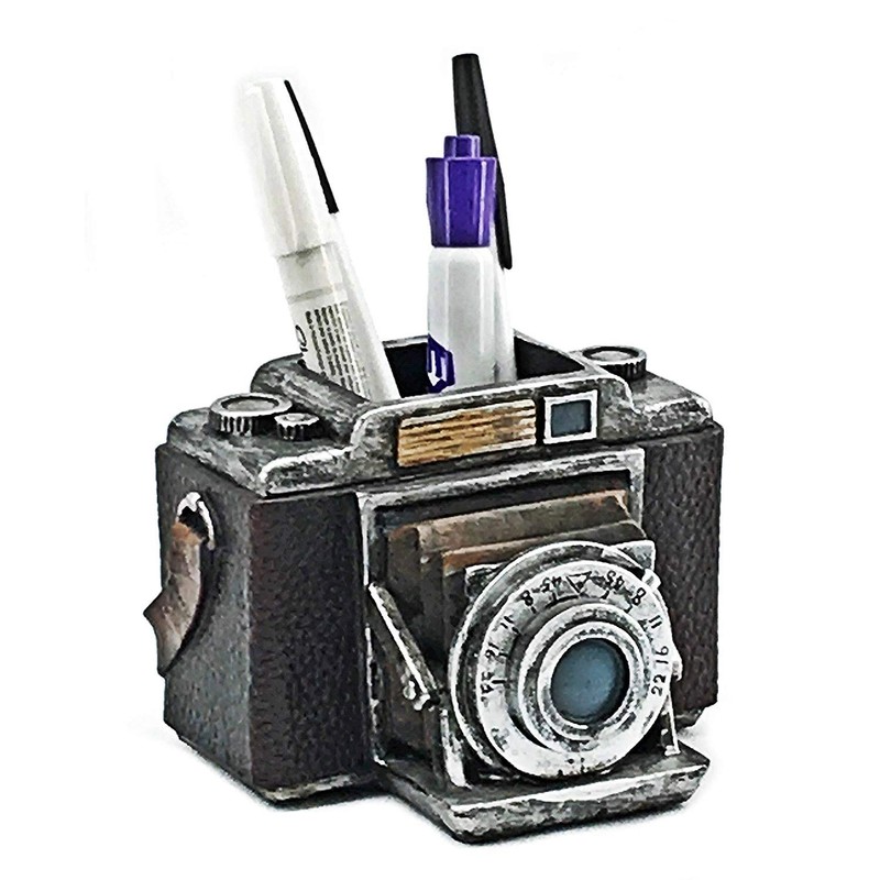 Bellaa 24094 Camera Pen Pencil Holder Desk Organizer Bookend Bookshelf