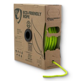 ECO-Friendly Braided Rope Reel 500 Foot Fluorescent Green Ø 3/16" (5mm)