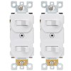 Baomain 2-Pack Double Toggle Light Switch,15 Amp 125V Two Single