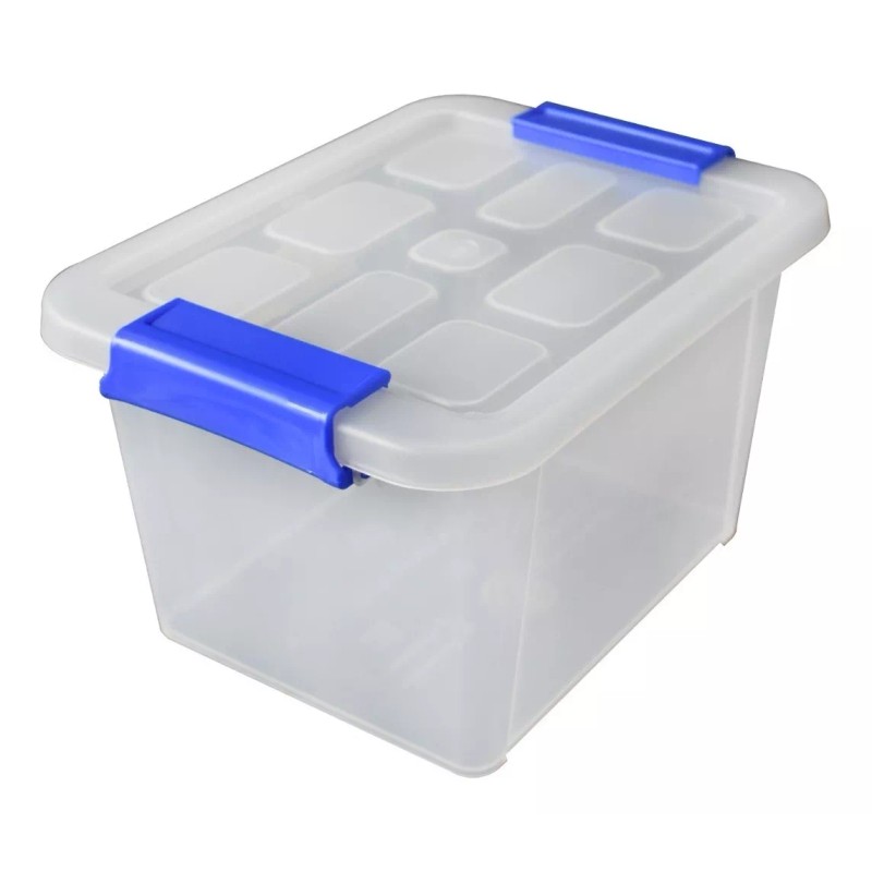 Alica Caja Organizadora De Plástico Transparente 6 L Con Tapa