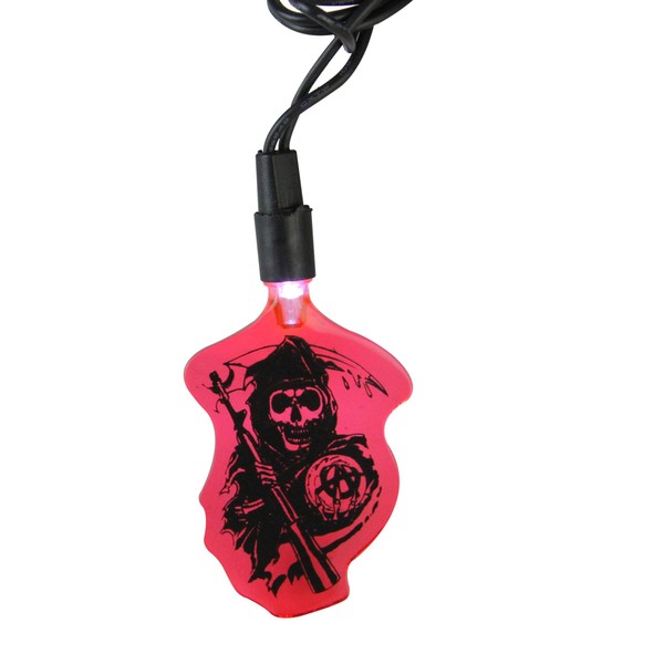 Kurt Adler 10 Red Sons of Anarchy Grim Reaper LED