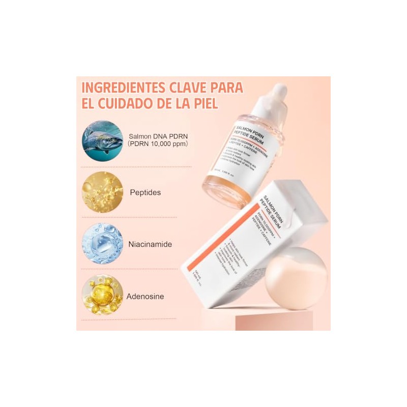 Suero Facial de Péptido de PDRN Salmón 50ML, Skin Restoration