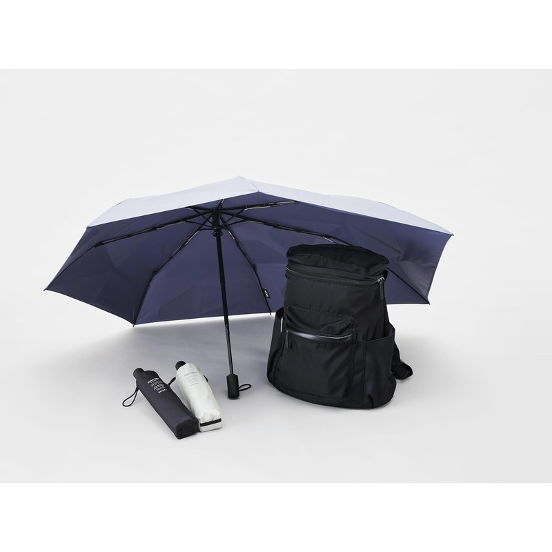 Waterfront U355-0887BK1-BF Folding Umbrella, Black, Short 21.7 inches (55 cm),