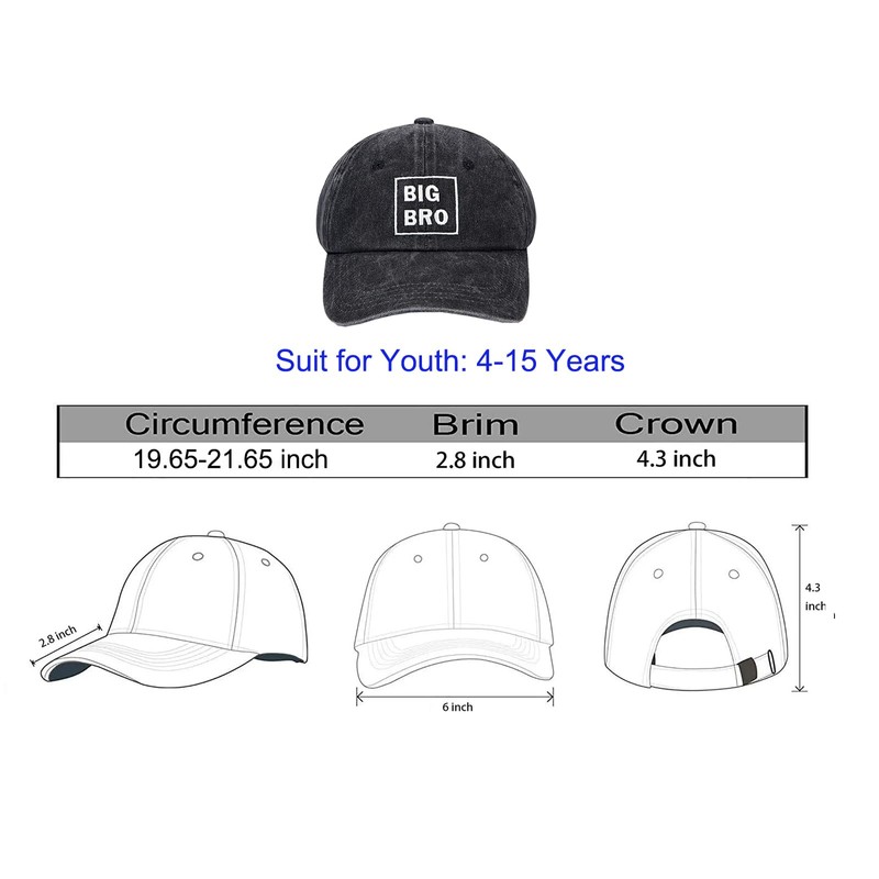 CZEVIP Cute Big Bro Hat Great Matching Dad Mom Sister