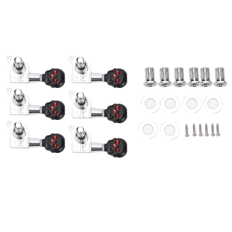Skull Shape Tuning Peg Zinc Alloy Machine Heads Tuner Set