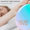 Wake Up Light Sunrise Alarm Clock for Bedroom, 17 Nightlights,