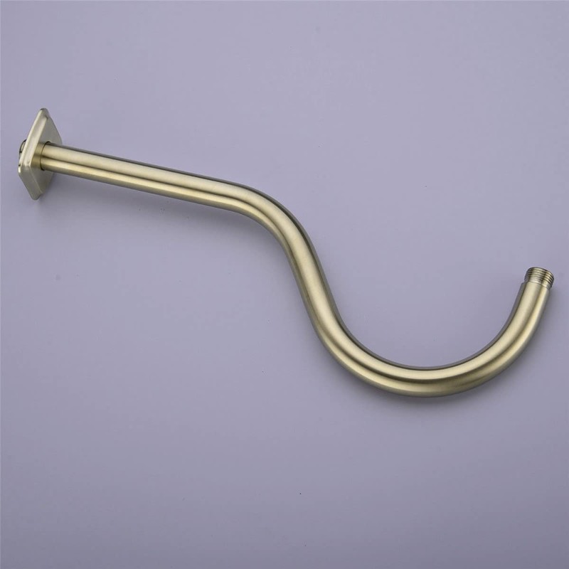 TRUSTMI 16 Inch S-Shape Shower Arm Stainless Steel Extra Long