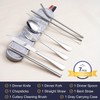 Portable Stainless Steel Flatware Set - Travel Camping Cutlery, Portable