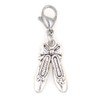 Ballet Slippers Clip on Charm Perfect for Necklaces Bracelets 100F