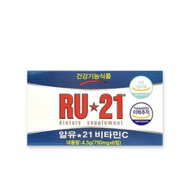 RU21 Ryu21 Vitamin C 750mg x 6 tablets 1 box / 알유21 비타민C 750mg x 6정 1박스