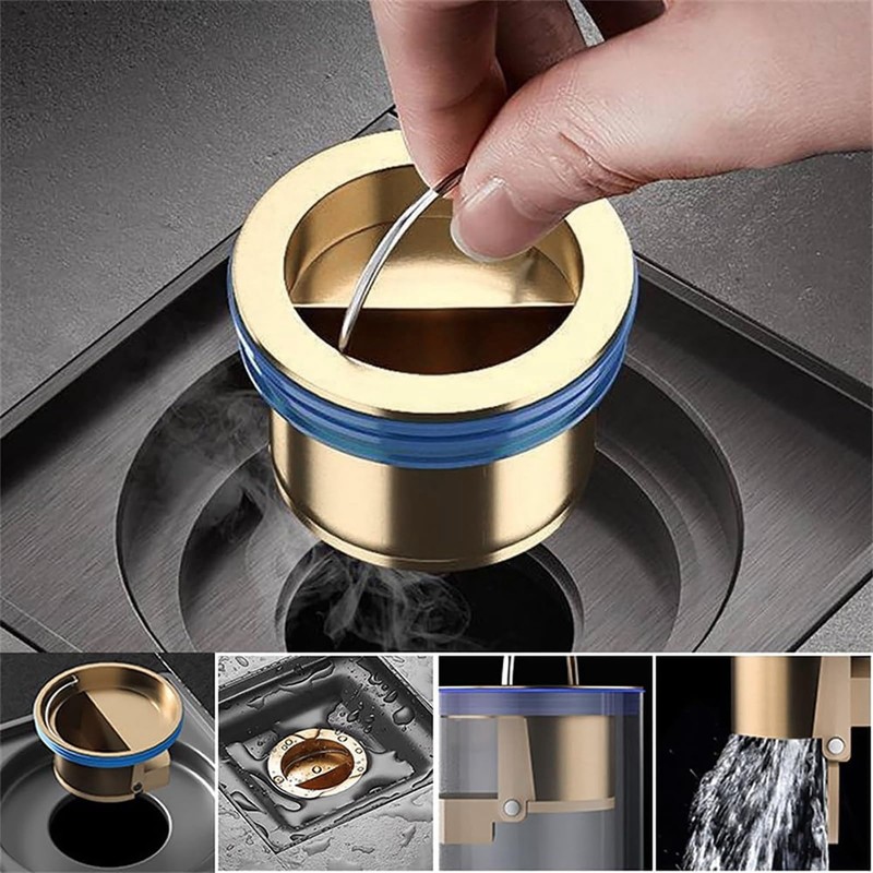 Toilet Floor Drain, Deodorising Core, Quick Drain Shower Floor Drain,