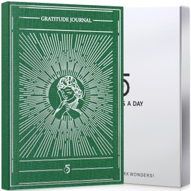 5 MINUTES A DAY Gratitude Journal for Women & Men - Daily Manifestation Journal with Prompts Quotes and Affirmations, Inspire Thankfulness, Happiness & Self Care - Mental Health Journal Last 180 Days