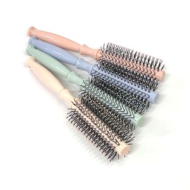 Design Mobile Pastel Color Bang Root Volume Large Round Hair Brush Comb (Random Color)