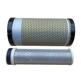Outer Inner Air Filter TO27016321 TO270-16320 10400511200 Fits Mahindra Tractor 3215 3016 3316 3616 1526 1626 Gear/Shuttle, 2815 3016 3316 3616 1526 1626 HST;Kubota Engine D1105 D1703 D1503