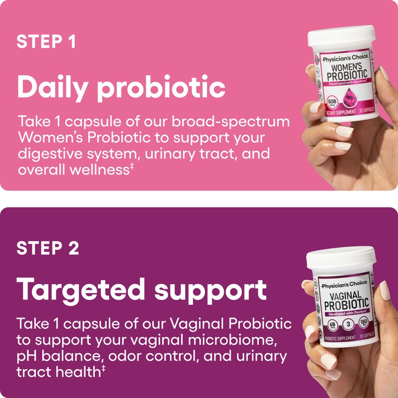 Physician's CHOICE Feminine Power Duo Bundle - Vaginal Probiotic +
