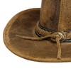 SCIPPIS Irving Leather Hat, Brown, S