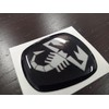 3D Steering Wheel Emblem Compatible with Fiat Models Size 40x43mm