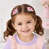 6 Pcs Girls Snap Hair Clips, Embroidered Barrettes with Fruit