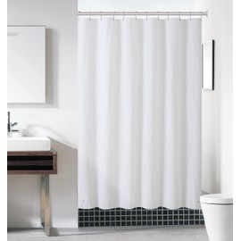 Serafina Home Hotel Quality Waterproof White Shower Curtain Liner - PEVA Lightweight Plastic Shower Liner (72 x 70 inches)