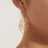 Chunky Dangle Statement Earrings for Women Teen Girls,14K Gold Bohemian