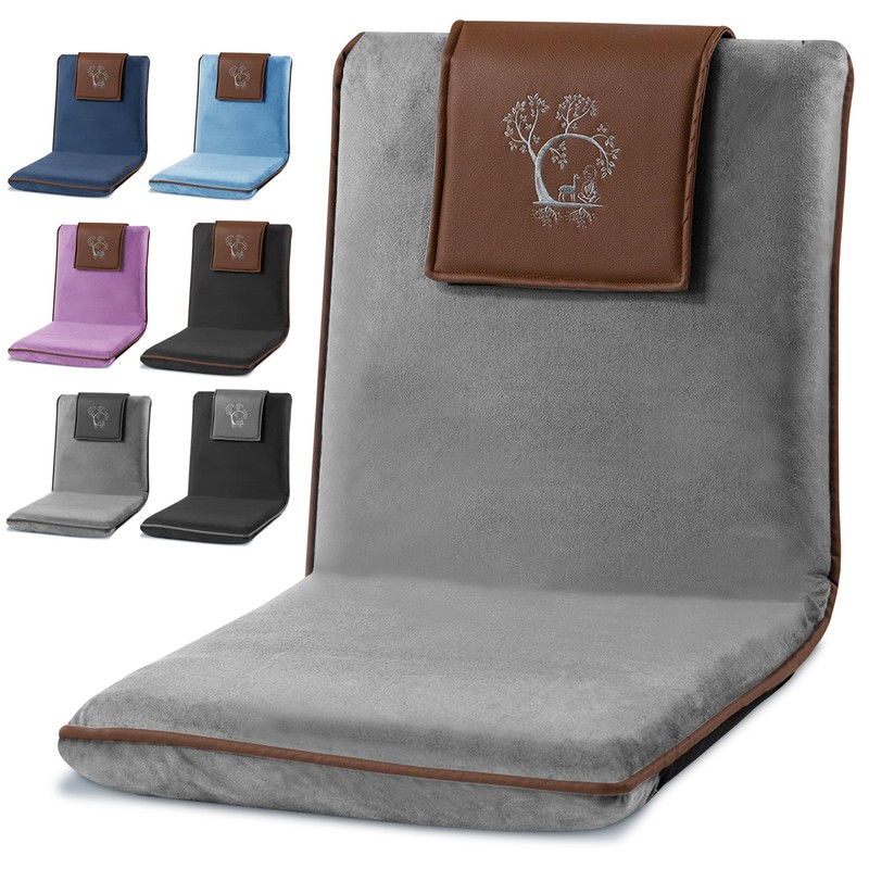 Japanese Meditation Floor Chair with Back Support for Adults -