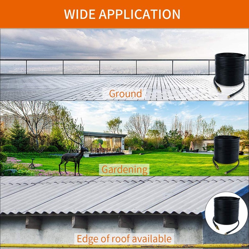 10M Pressure Washer Hose,160 BAR 2300 PSI High Pressure Drain