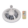 Small Ceiling Fan with Light Remote Control E27 Lamp Holder