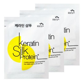 Man with Flowers Keratin Disposable Shampoo Portable Travel Use Only for Colored and Damaged Hair, 1 Piece, 10ml / 꽃을든남자 케라틴 일회용 샴푸 휴대용 여행용 염색 손상모 전용, 1개, 10ml