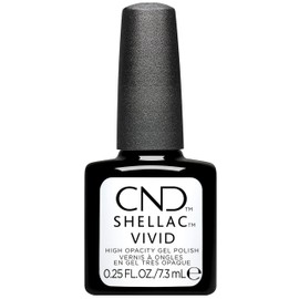 CND Shellac™ Vivid High Opacity Gel Polish, 701 White Gloves, 0.25 fl oz