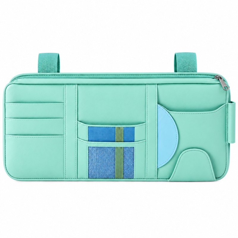 Car Sun Visor Organizer – Multi-Pocket Storage Holder for Bills,