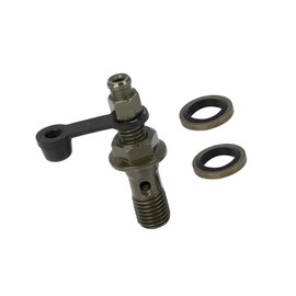 HEROFFIX M10x1.25mm Banjo Bolt Bleeder Screw Fuel Line Adapter Fitting Set for Motorcycle Brake Master Cylinder Replace Parts