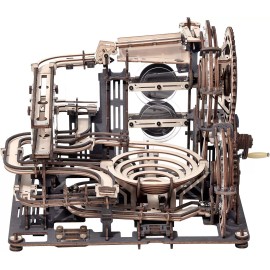 ROKR 3D Puzzle Electric Marble Run Spaceport Movable Model Multi-Play Toys Gifts - Marble Night City