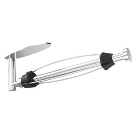 Paper Towel Holder Under Cabinet Brushed Nickel Wall Mount Paper Towel Holders Under Counter Hanging Paper Towel Rack Self-Adhesive Or Drilled with Damping Stainless Steel for Kitchen Bathroom Rv