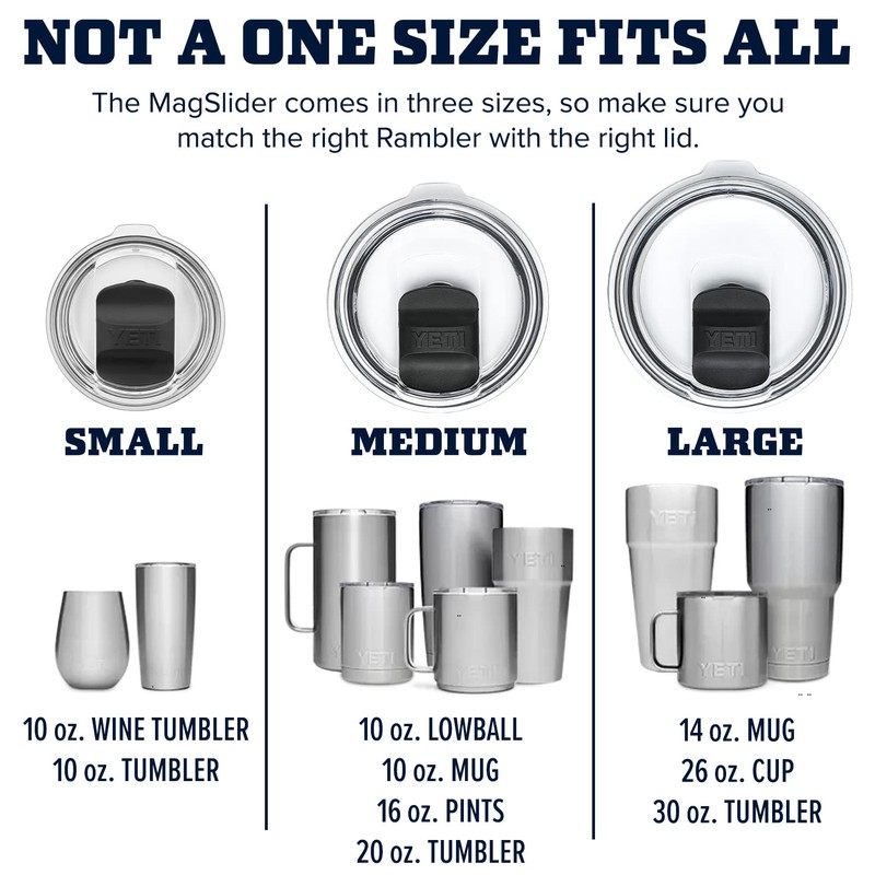YETI MagSlider Lid for 10oz Lowball & 20oz Tumbler