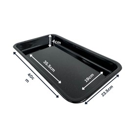 Chabrias Ltd Vitreous Enamel 32cm Baking Roast Tray UK Made by Chabrias LTD