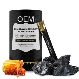 OEM Private Label Pure Himalayan Shilajit Gold Resin Himalayan Shilajit Honey Sticks Organic Boost Energy ImmuneFlavor: Original