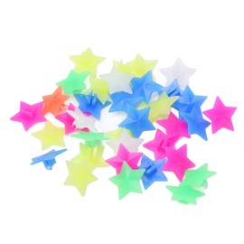 Gigicial 36 Pcs Bike Wheel Spokes Beads, Colorful Bike Spoke Decorations Glow in The Dark Plastic Bike Spokes Accessories, Bike Spokes Accessories Wheel Decorations (Five Pointed Star Shaped)
