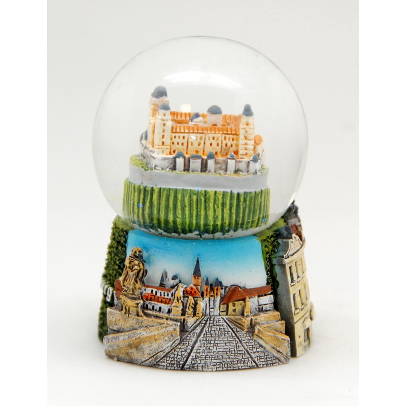 Set of 2 Cute Souvenir Snow Globes Würzburg Fortress Marienberg