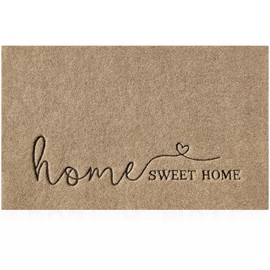 Lzuso Home Love Fußmatte für den Außenbereich, für Eingangstür, Innenbereich, rutschfest, langlebig, leicht zu reinigen, Bodenmatte für Außeneingang, Hof, Garage, stark frequentierte Bereiche