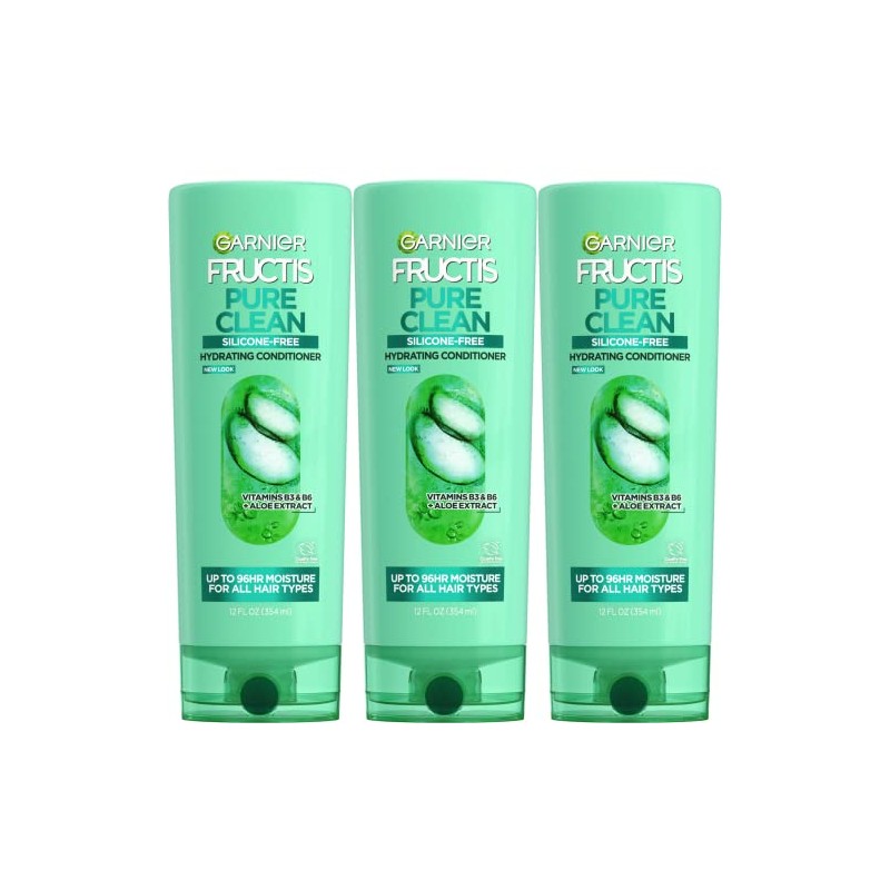 Garnier Hair Care Fructis Pure Clean Acondicionador, 12 onzas líquidas