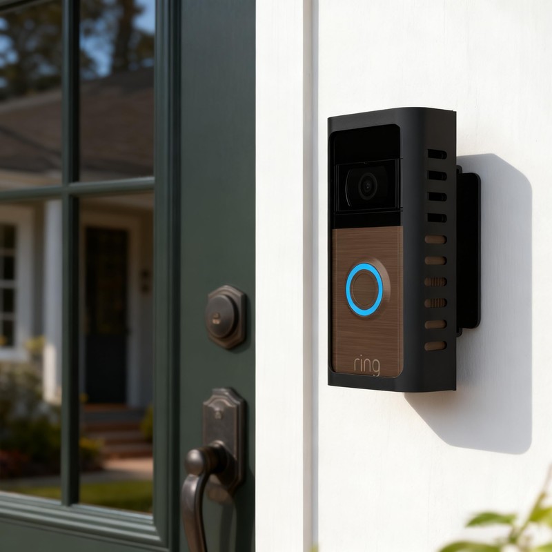 Anti-Theft Doorbell Mount with Adjustable Angle(45-135 Degrees),Upgraded Steel Metal Bracket