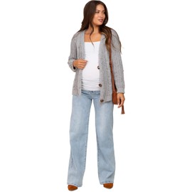 PinkBlush Light Blue Wide Leg Maternity Jeans