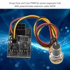 2 Pcs PC Fan Controller 3 Pin 4 Pin Fan