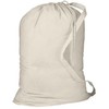 SHOPINUSA Heavy Canvas Laundry Bags W/Shoulder Strap (Small-Medium-Large) (Medium)